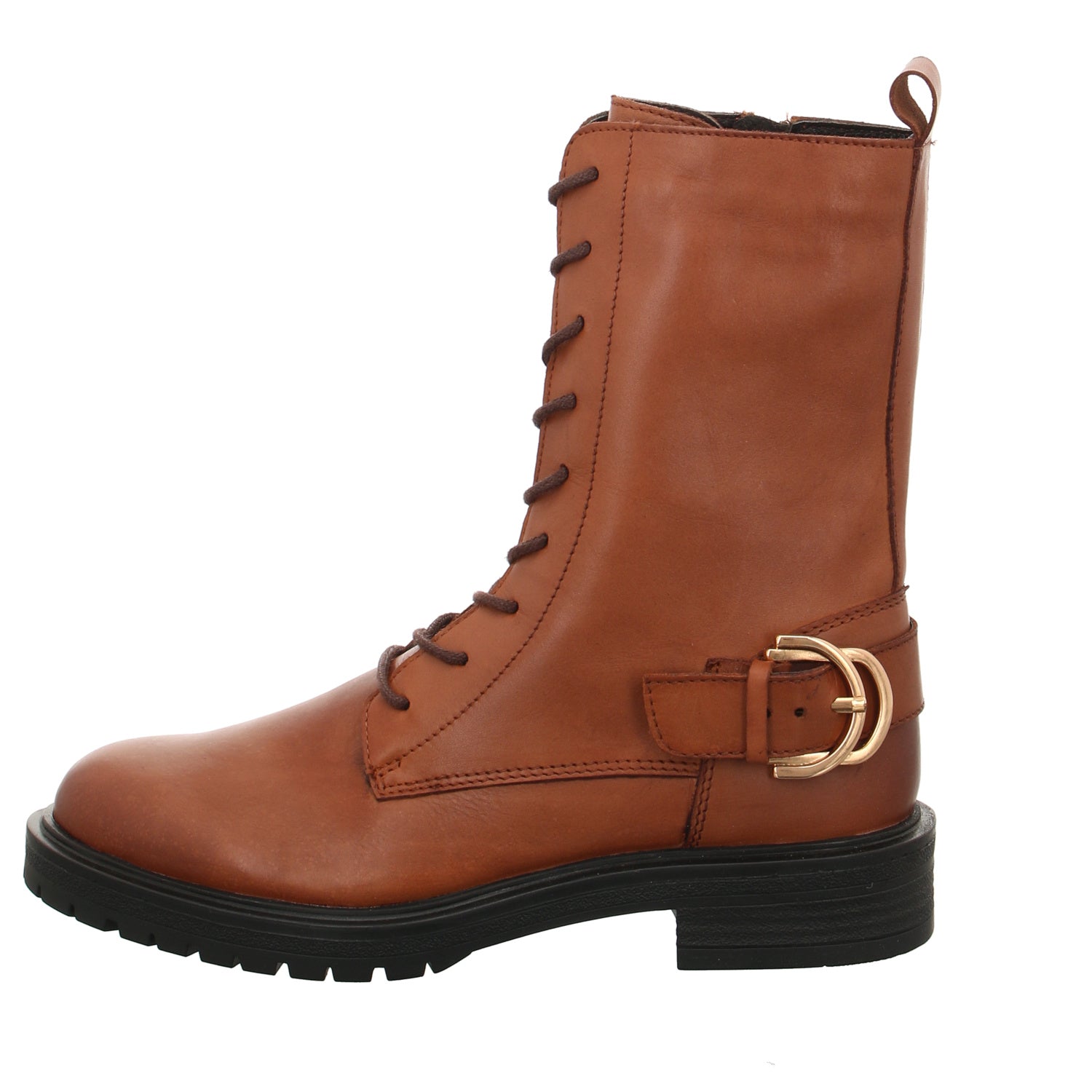 Poelman DUNGA 46 Schnürstiefelette in cognac