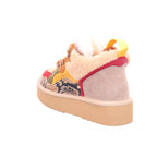 Miss Olivia MOON-18 Moon 18 - Snake stone Suede Cherry in Snake - Stone