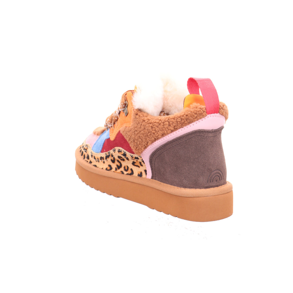 Miss Olivia MOON-19 Moon 19 - Pony Leo Camel Suede Pink in Pony Leo Camel