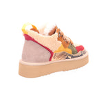 Miss Olivia MOON-18 Moon 18 - Snake stone Suede Cherry in Snake - Stone