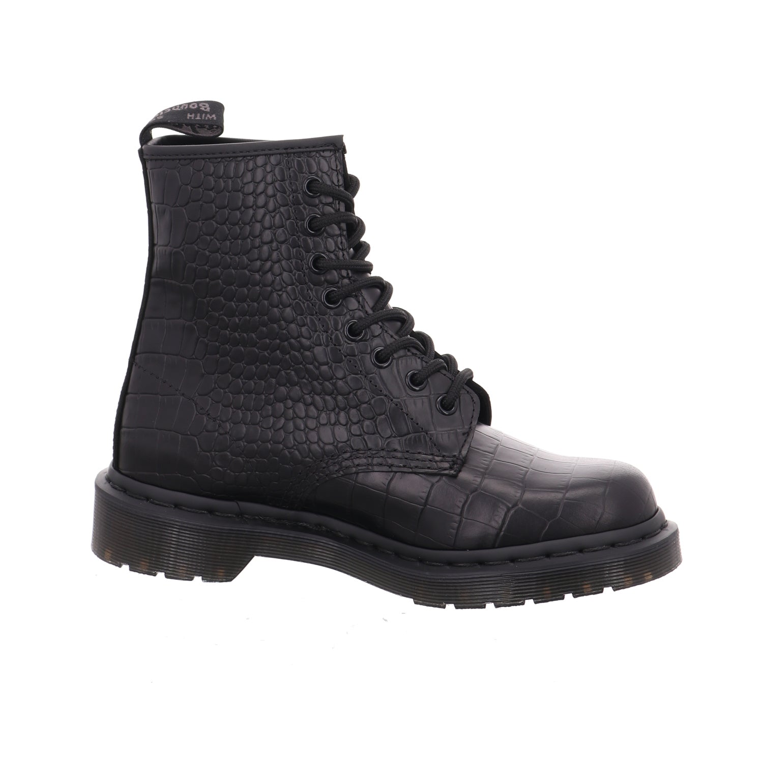 Dr. Martens 42679001 Atlas Corc Emboss 8 Eye Boot in schwarz
