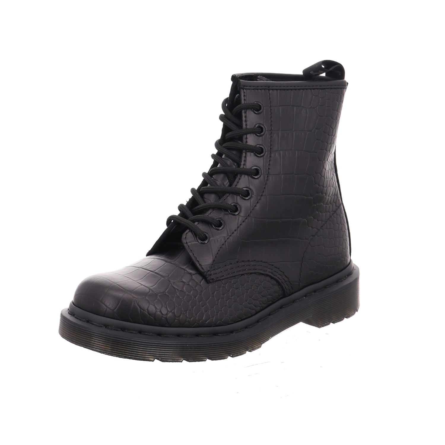 Dr. Martens 42679001 Atlas Corc Emboss 8 Eye Boot in schwarz