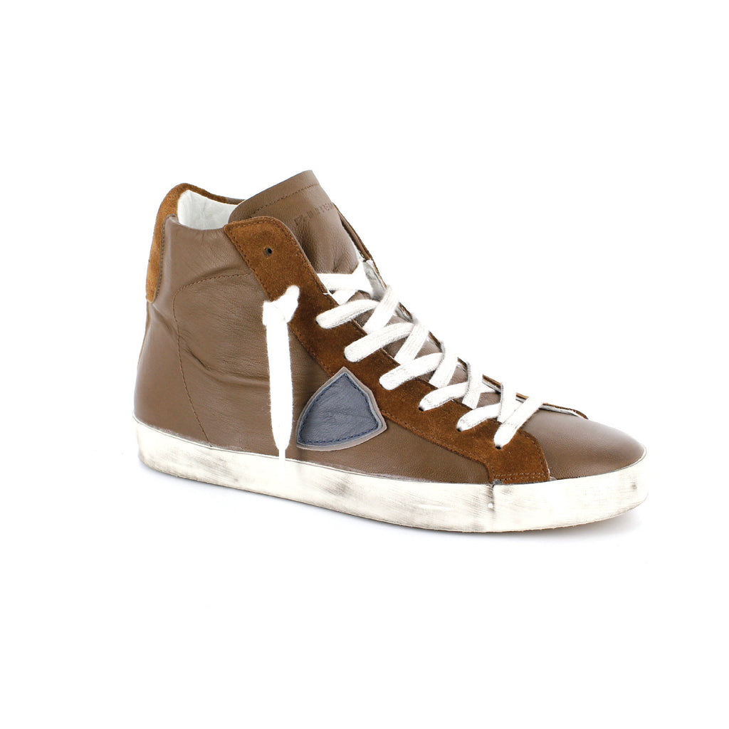 Philippe Model hoher Sneaker - braun
