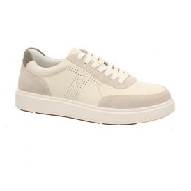 Materialmix aus Leder und Text