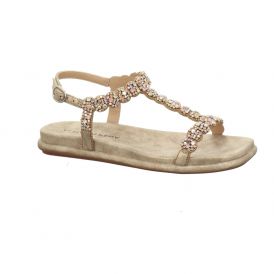 Sandale mit Glitzerschmuck