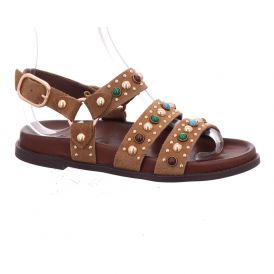 BAYAN DERI SANDALET - mit Steinen