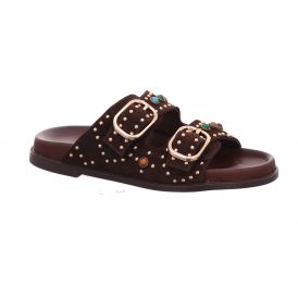 BAYAN DERI SANDALET - mit Steinen