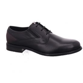 M Lace Up Leather schwarz