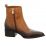 Shaded Leather Flat Boot