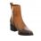 Shaded Leather Flat Boot