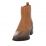 Shaded Leather Flat Boot