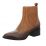 Shaded Leather Flat Boot