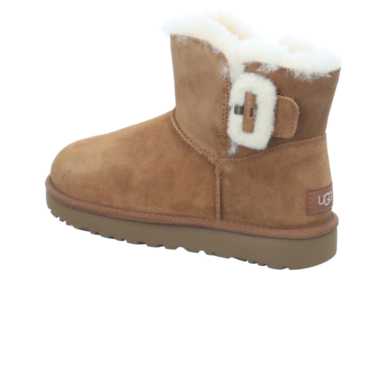 ugg mini bailey fluff buckle boot