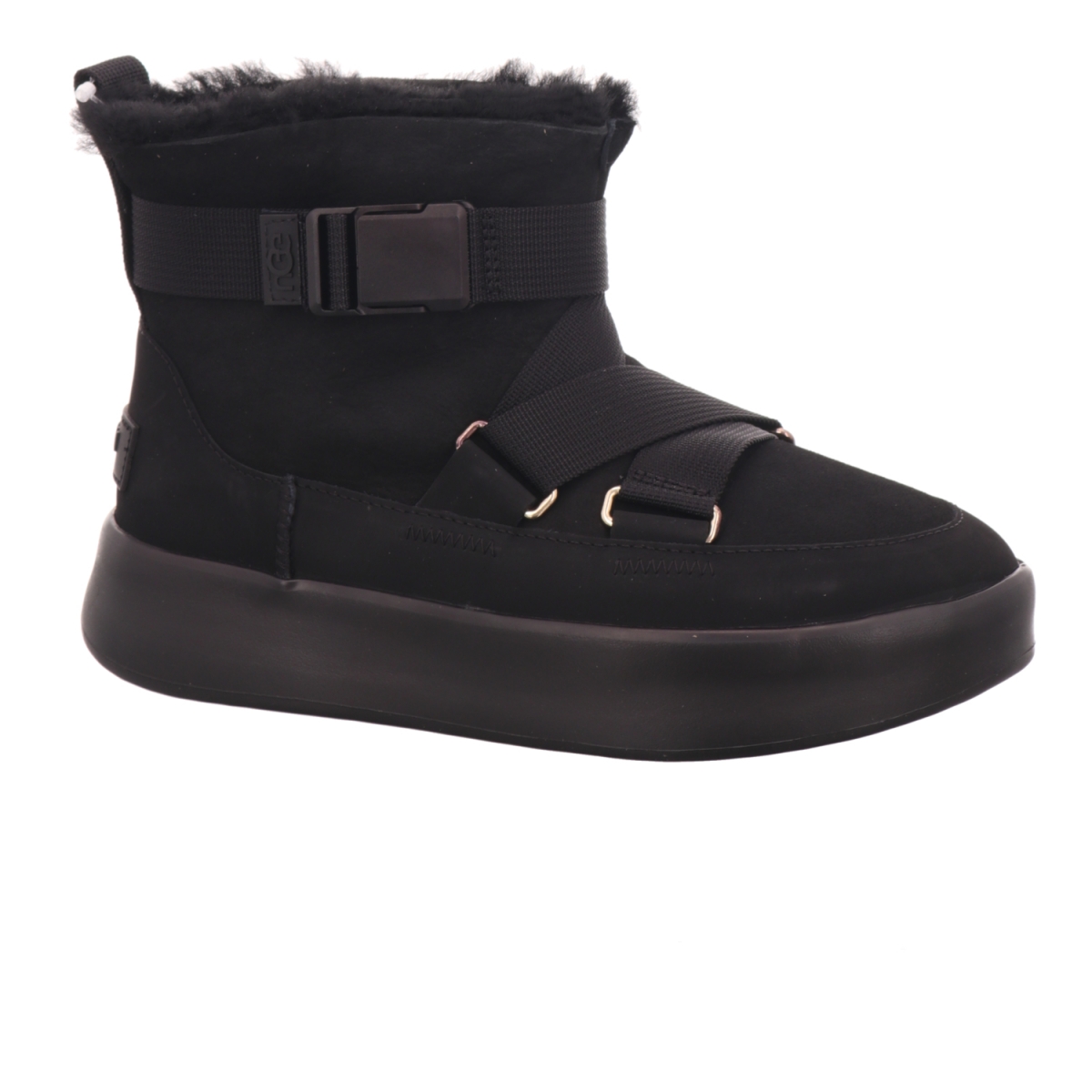 ugg black buckle boots