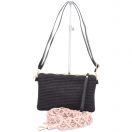 POCHETTE ART. VIOLET RAFIA TON SUR TON +