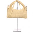 SADIE WEAVE SILKY - butter yellow Flecht